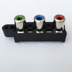 AV Socket with The Core Lotus Single-Hole RCA Socket Audio and Video Terminals AV3-8.4-21L